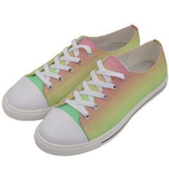 Pastel Rainbow Ombre Women s Low Top Canvas Sneakers by SpinnyChairDesigns