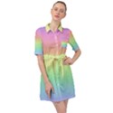 Pastel Rainbow Ombre Belted Shirt Dress View1