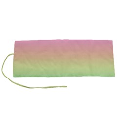 Pastel Rainbow Ombre Roll Up Canvas Pencil Holder (s) by SpinnyChairDesigns