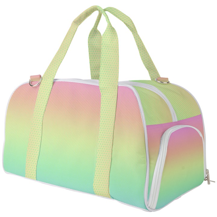 Pastel Rainbow Ombre Burner Gym Duffel Bag