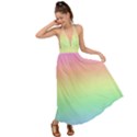 Pastel Rainbow Ombre Backless Maxi Beach Dress View1