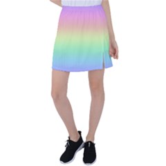 Pastel Rainbow Ombre Tennis Skirt by SpinnyChairDesigns