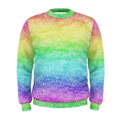 Rainbow Ombre Texture Men s Sweatshirt