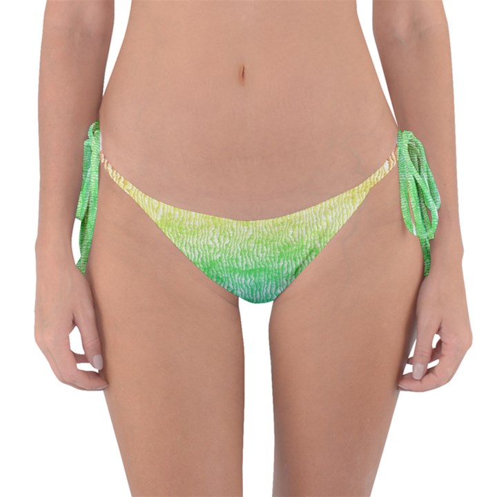 Rainbow Ombre Texture Reversible Bikini Bottom