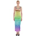 Rainbow Ombre Texture Fitted Maxi Dress View1