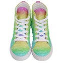 Rainbow Ombre Texture Men s Hi-Top Skate Sneakers View1