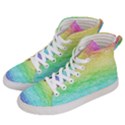 Rainbow Ombre Texture Men s Hi-Top Skate Sneakers View2