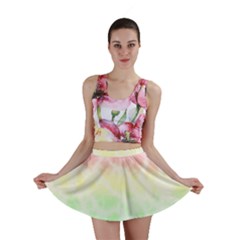 Pastel Rainbow Tie Dye Mini Skirt by SpinnyChairDesigns