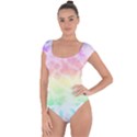 Pastel Rainbow Tie Dye Short Sleeve Leotard  View1