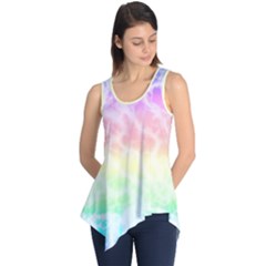 Pastel Rainbow Tie Dye Sleeveless Tunic by SpinnyChairDesigns