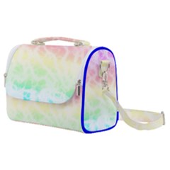 Pastel Rainbow Tie Dye Satchel Shoulder Bag by SpinnyChairDesigns