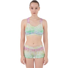 Pastel Rainbow Tie Dye Work It Out Gym Set by SpinnyChairDesigns