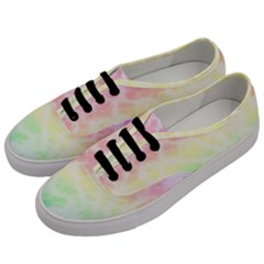 Pastel Rainbow Tie Dye Men s Classic Low Top Sneakers by SpinnyChairDesigns