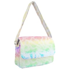 Pastel Rainbow Tie Dye Courier Bag by SpinnyChairDesigns