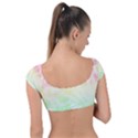 Pastel Rainbow Tie Dye Cap Sleeve Ring Bikini Top View2