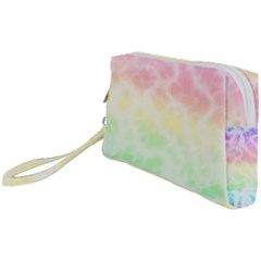 Pastel Rainbow Tie Dye Wristlet Pouch Bag (small) by SpinnyChairDesigns