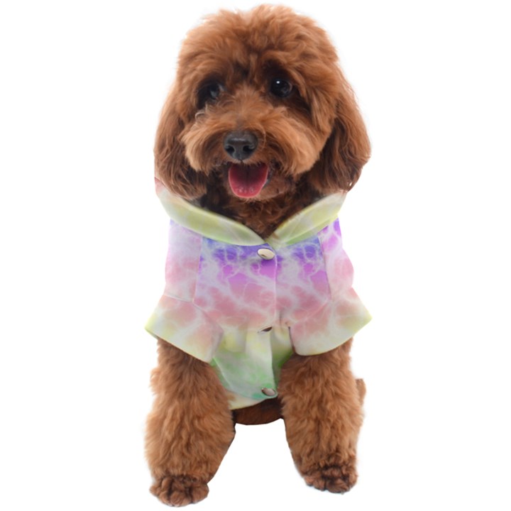 Pastel Rainbow Tie Dye Dog Coat