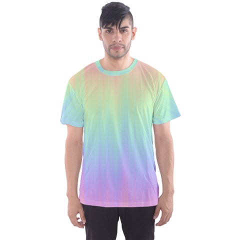 Pastel Rainbow Gradient Men s Sport Mesh Tee by SpinnyChairDesigns