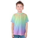 Pastel Rainbow Gradient Kids  Cotton Tee View1