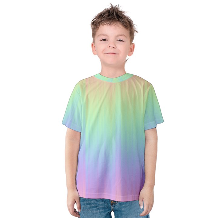 Pastel Rainbow Gradient Kids  Cotton Tee