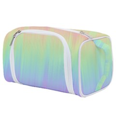 Pastel Rainbow Gradient Toiletries Pouch by SpinnyChairDesigns