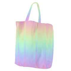 Pastel Rainbow Gradient Giant Grocery Tote by SpinnyChairDesigns