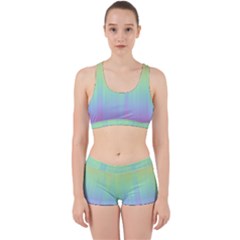 Pastel Rainbow Gradient Work It Out Gym Set by SpinnyChairDesigns