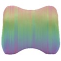 Pastel Rainbow Gradient Velour Head Support Cushion View1