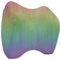 Pastel Rainbow Gradient Velour Head Support Cushion View3