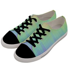 Pastel Rainbow Gradient Men s Low Top Canvas Sneakers by SpinnyChairDesigns