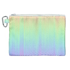 Pastel Rainbow Gradient Canvas Cosmetic Bag (xl) by SpinnyChairDesigns