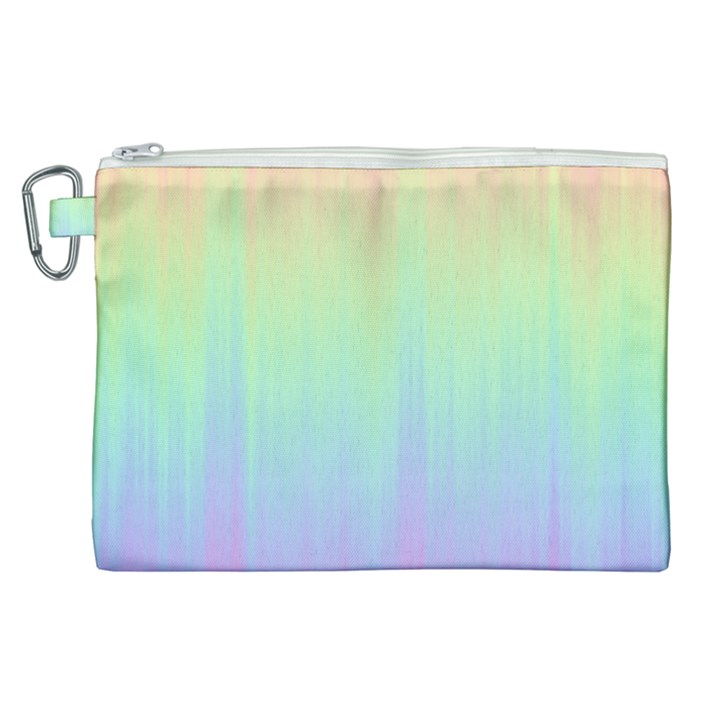 Pastel Rainbow Gradient Canvas Cosmetic Bag (XL)