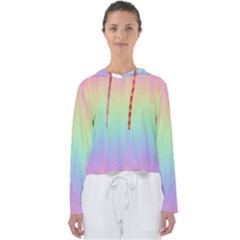 Pastel Rainbow Gradient Women s Slouchy Sweat