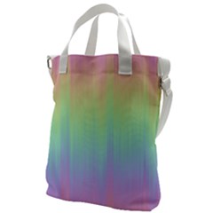 Pastel Rainbow Gradient Canvas Messenger Bag by SpinnyChairDesigns