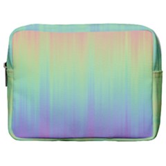 Pastel Rainbow Gradient Make Up Pouch (large) by SpinnyChairDesigns