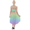 Pastel Rainbow Gradient High-Low Halter Chiffon Dress  View2