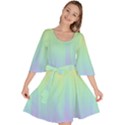 Pastel Rainbow Gradient Velour Kimono Dress View1