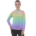 Pastel Rainbow Gradient Women s Long Sleeve Raglan Tee View1