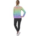 Pastel Rainbow Gradient Women s Long Sleeve Raglan Tee View2