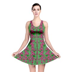 Lianas Of Sakura Branches In Contemplative Freedom Reversible Skater Dress by pepitasart