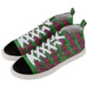 Lianas Of Sakura Branches In Contemplative Freedom Men s Mid-Top Canvas Sneakers View2