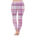 Pink Madras Plaid Classic Winter Leggings View4