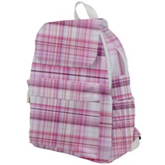 Pink Madras Plaid Top Flap Backpack by SpinnyChairDesigns