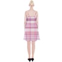 Pink Madras Plaid Spaghetti Strap Velvet Dress View2