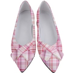 Pink Madras Plaid Women s Bow Heels by SpinnyChairDesigns