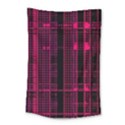 Pink Black Punk Plaid Small Tapestry View1