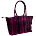 Pink Black Punk Plaid Canvas Shoulder Bag View2