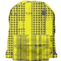 Black Yellow Punk Plaid Giant Full Print Backpack View1