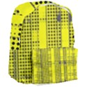 Black Yellow Punk Plaid Giant Full Print Backpack View3