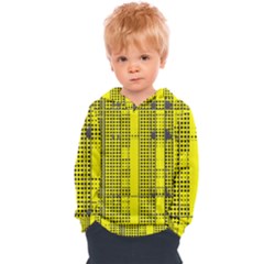 Black Yellow Punk Plaid Kids  Overhead Hoodie